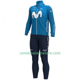 Combinaison Cycliste M/L + Collant à Bretelles 2020 Movistar Team N001